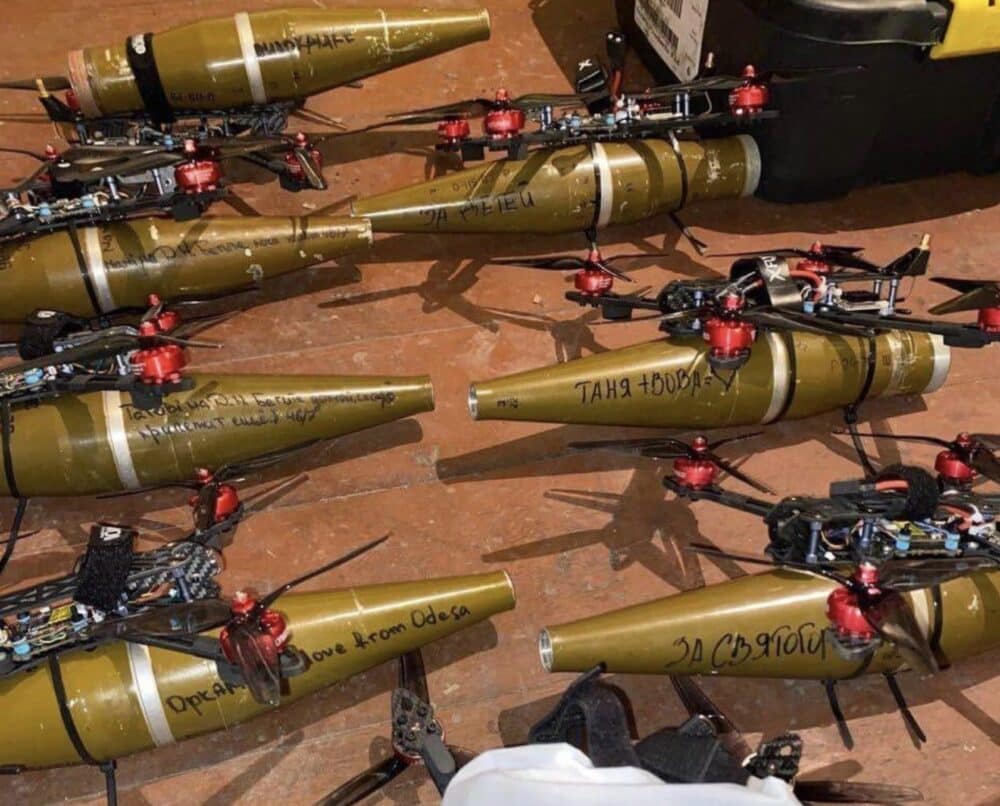 bunch of ukrainian fpv drone