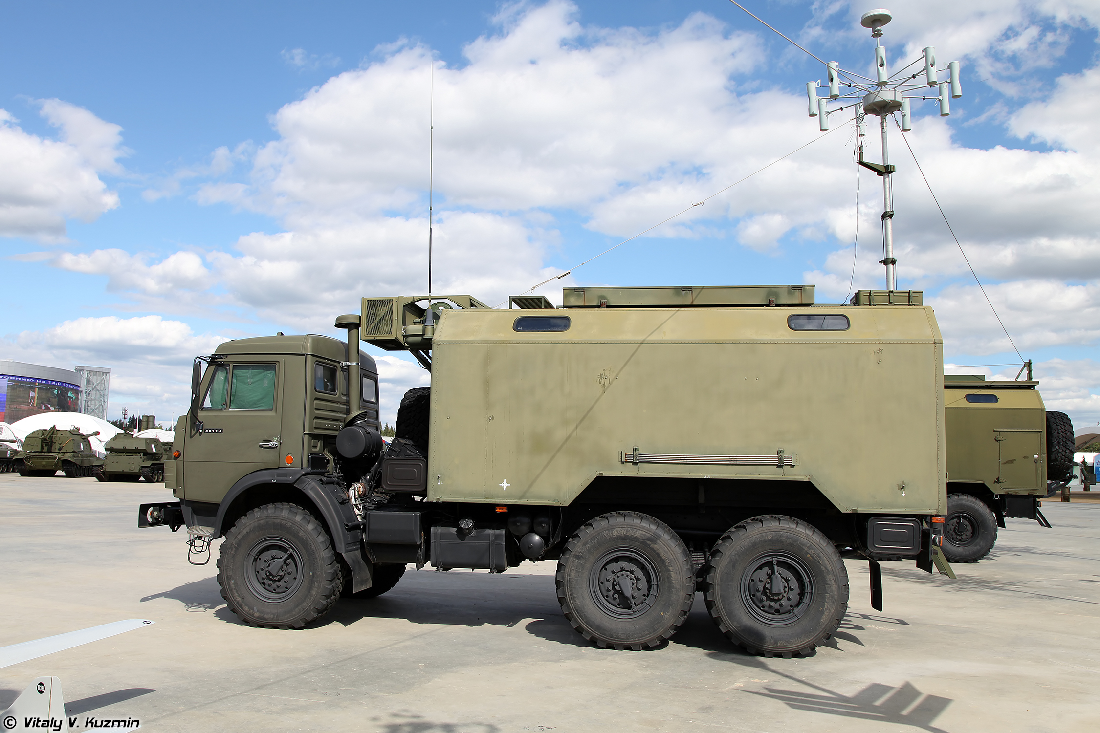 Russia zhitel jammer truck closeup